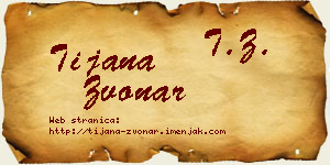 Tijana Zvonar vizit kartica
